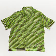  Dior Oblique Pixel Short-sleeved Shirt Fluorescent Green