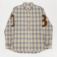  Burberry Letter Graphic Check Cotton Poplin Shirt