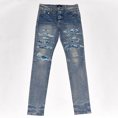 AMIRI PJ Trasher Distressed-Effect Skinny Jeans