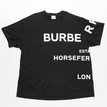  Burberry Black Oversized "HorseFerry" T-shirt