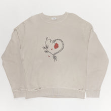  Saint Laurent Snake Heart Crew Sweat