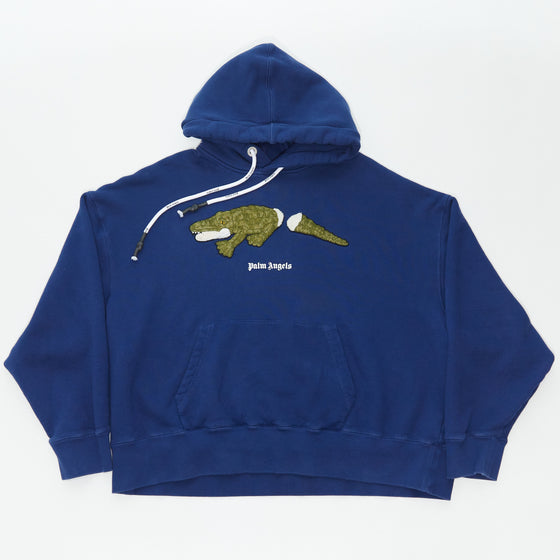 Palm Angels Crocodile Blue Hoodie