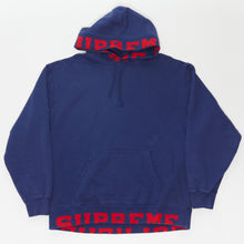  Supreme Cropped Logos Hooded Sweatshirt