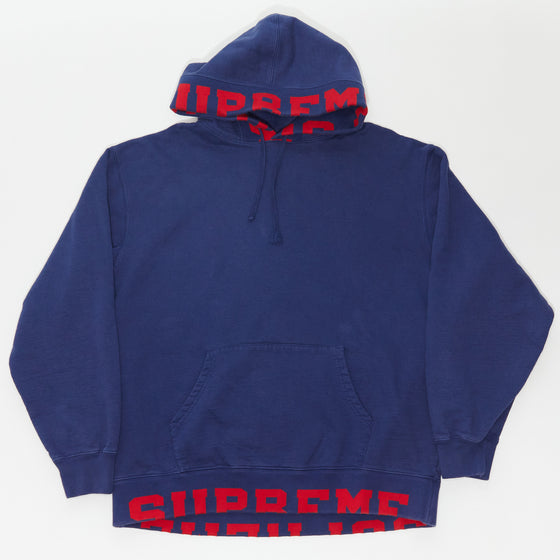 Supreme Cropped Logos Hooded Sweatshirt