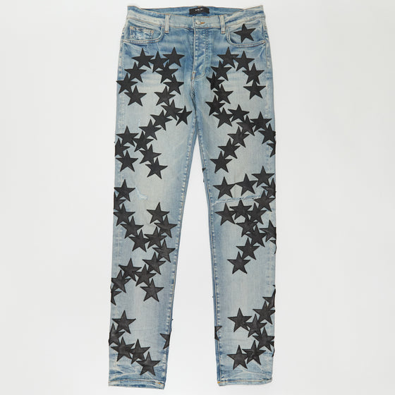 Amiri Alchemist Leather Star Jeans