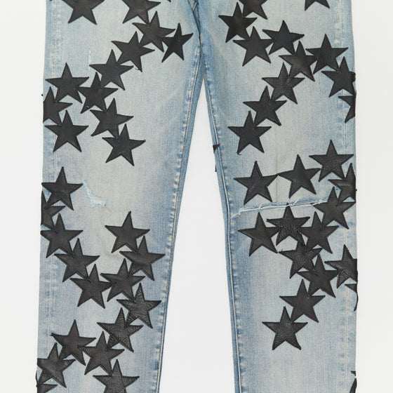 Amiri Alchemist Leather Star Jeans