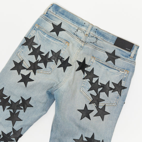 Amiri Alchemist Leather Star Jeans