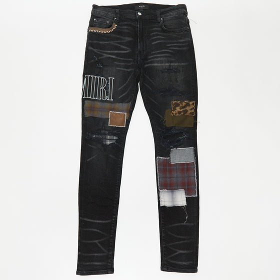 Amiri Grunge Patchwork Jeans