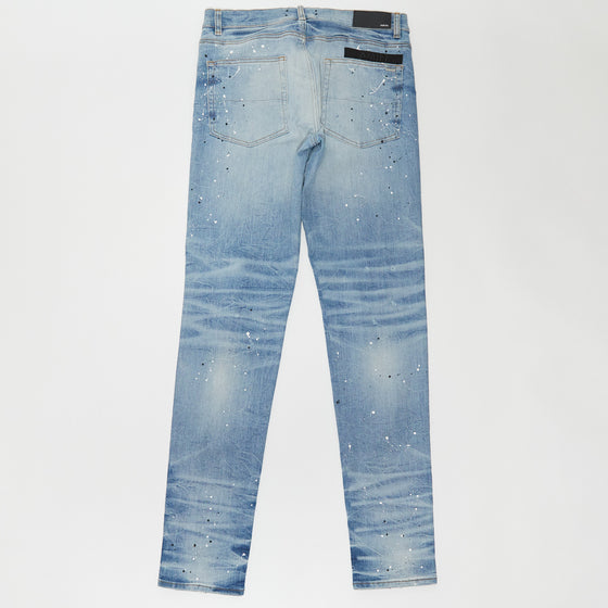 Amiri Military Patch Distressed Jean