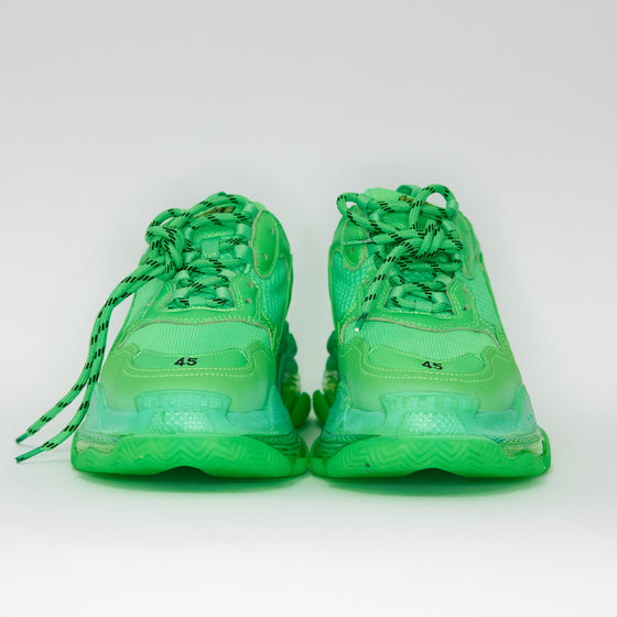 Balenciaga Triple S - Neon Green Clear Sole