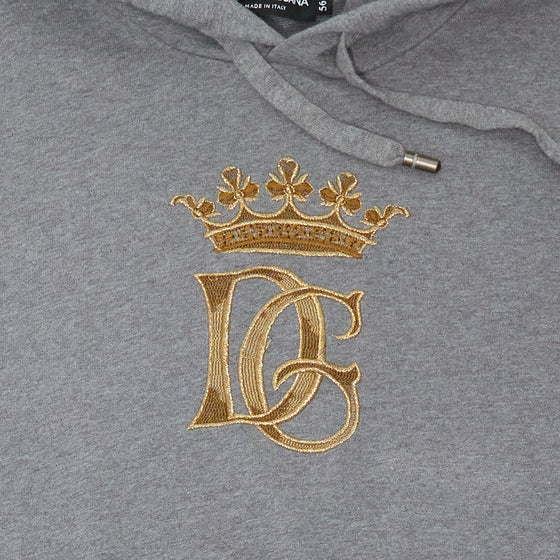 Dolce & Gabbana Crest Logo Grey Hoodie