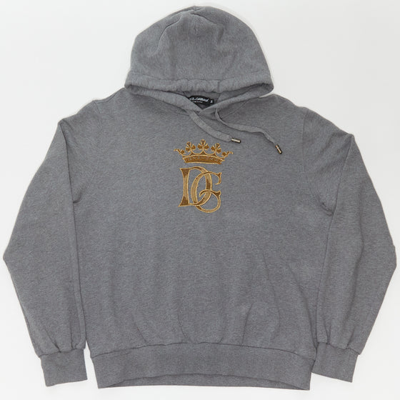 Dolce & Gabbana Crest Logo Grey Hoodie