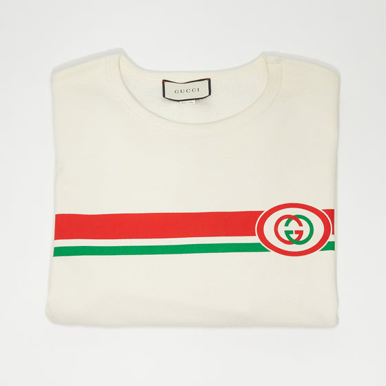 Gucci Interlocking G Striped Crewneck