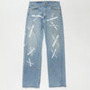 Olivier Cross Logo Blue Jeans