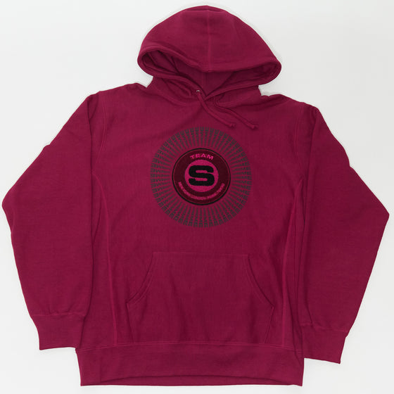 Supreme Chenille Applique Hooded Sweatshirt - Dark Magenta