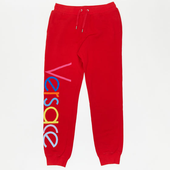 Versace Graphic Print Embroidered Accent Sweatpants