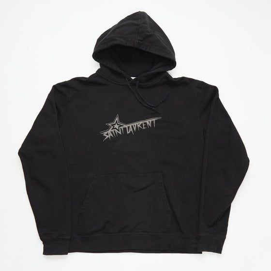 Saint Laurent Paris Star Logo Hoodie