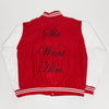 Elias King Varsity Jacket Red