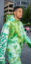 Amiri Green Tie Dye Bones Hoodie