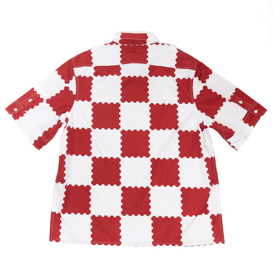 Louis Viutton x Nigo Giant Damier Short Sleeve Shirt