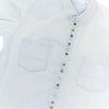 Golden Goose Bleached Denim Shirt with Hammered Studs