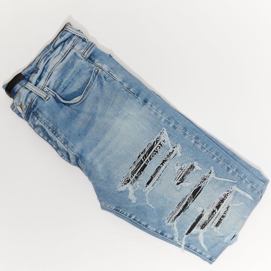 Amiri Distressed Bandana Slim-Fit Jean