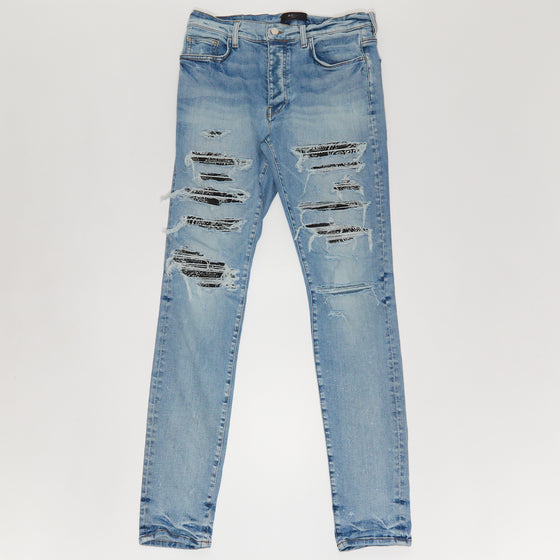 Amiri Distressed Bandana Slim-Fit Jean