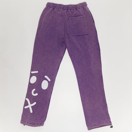 Purple Numbers Sweatpants