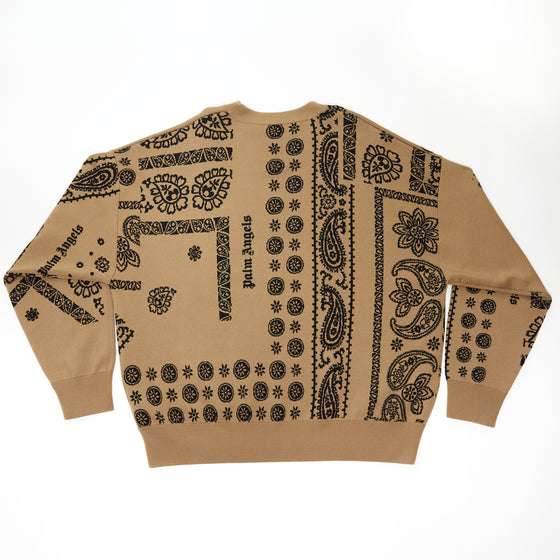 Palm Angels Jacquard Bandana Wool Sweater