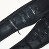 Amiri MX1 Distressed Skinny Jeans - Black Shadow