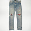 Amiri MX1 Red Plaid Skinny Jean