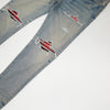 Amiri MX1 Red Plaid Skinny Jean