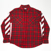 OFF-WHITE Red Diag Checked Flannel Shirt