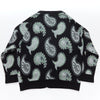 Bape Black Paisley Pattern Cardigan