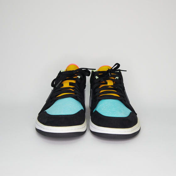 Air Jordan 1 Low - Black Aurora Green Laser Orange