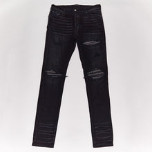  Amiri Aged Black Ripped Finish Skinny Jeans