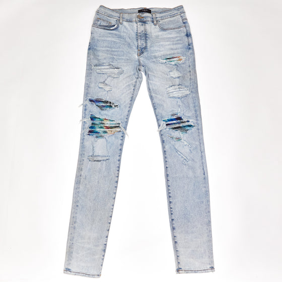 Amiri Blue Tie Dye Mx1 Jeans