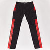 Amiri Black Track Pants With Red-stripe