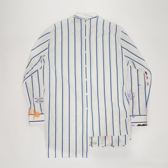 Lanvin X Gallery Dept Paint Splattered Stripe Shirt