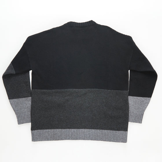 Off-White Colour Block Knitted Crewneck Black