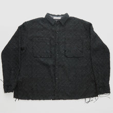  MNML Heavyweight Raw Edge Flannel Black