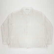  MNML Heavyweight Raw Edge Flannel White